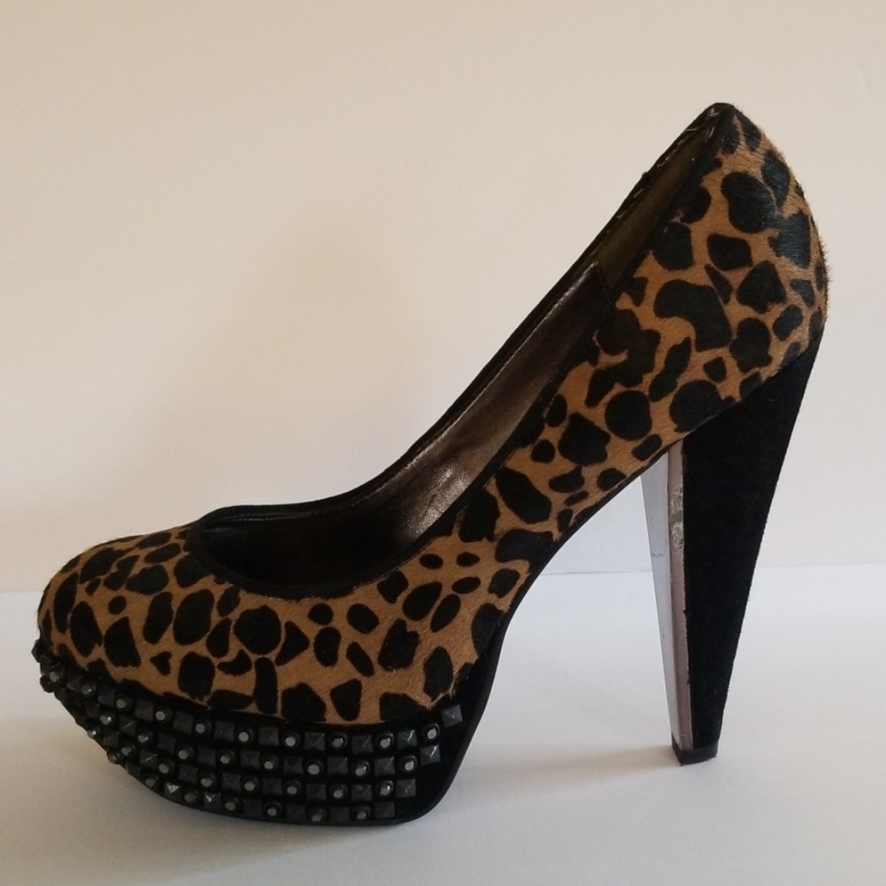 Sam Edelman leopard spiked heels 10m